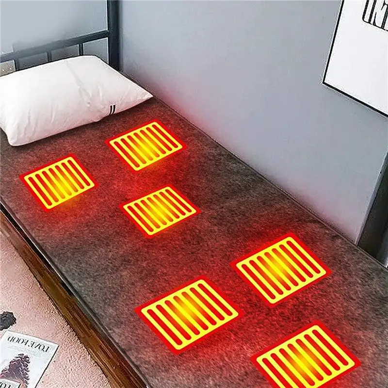 Electric Heating Pad USB Electric Blankets Mat Winter Thermostat Heating Insulatio Heated Camping Sleep Bag Outdoor Supplies 5V