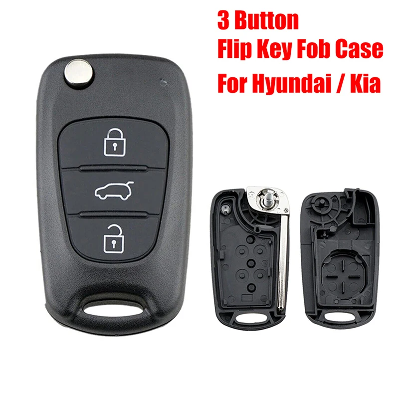 3 Button Car Remote Key Fob Case 954302V001 for Hyundai I20 I30 X35 IX20 Veloster key case,car key shell,key cover,fob cover