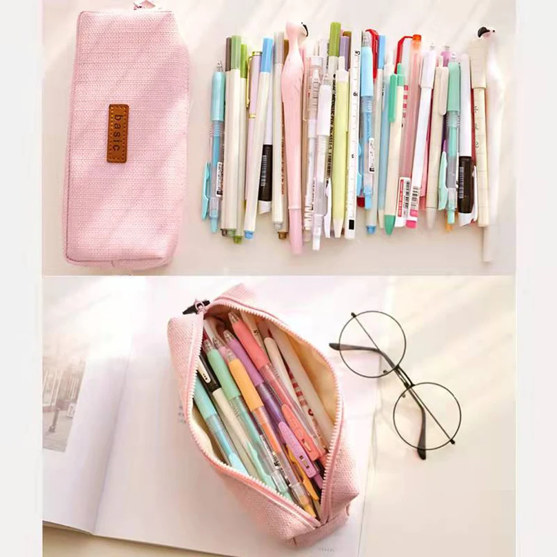 Trousse à crayons de grande capacité, fournitures scolaires, Trousse à  crayons de base, Trousse Scolaire Kawaii, papeterie