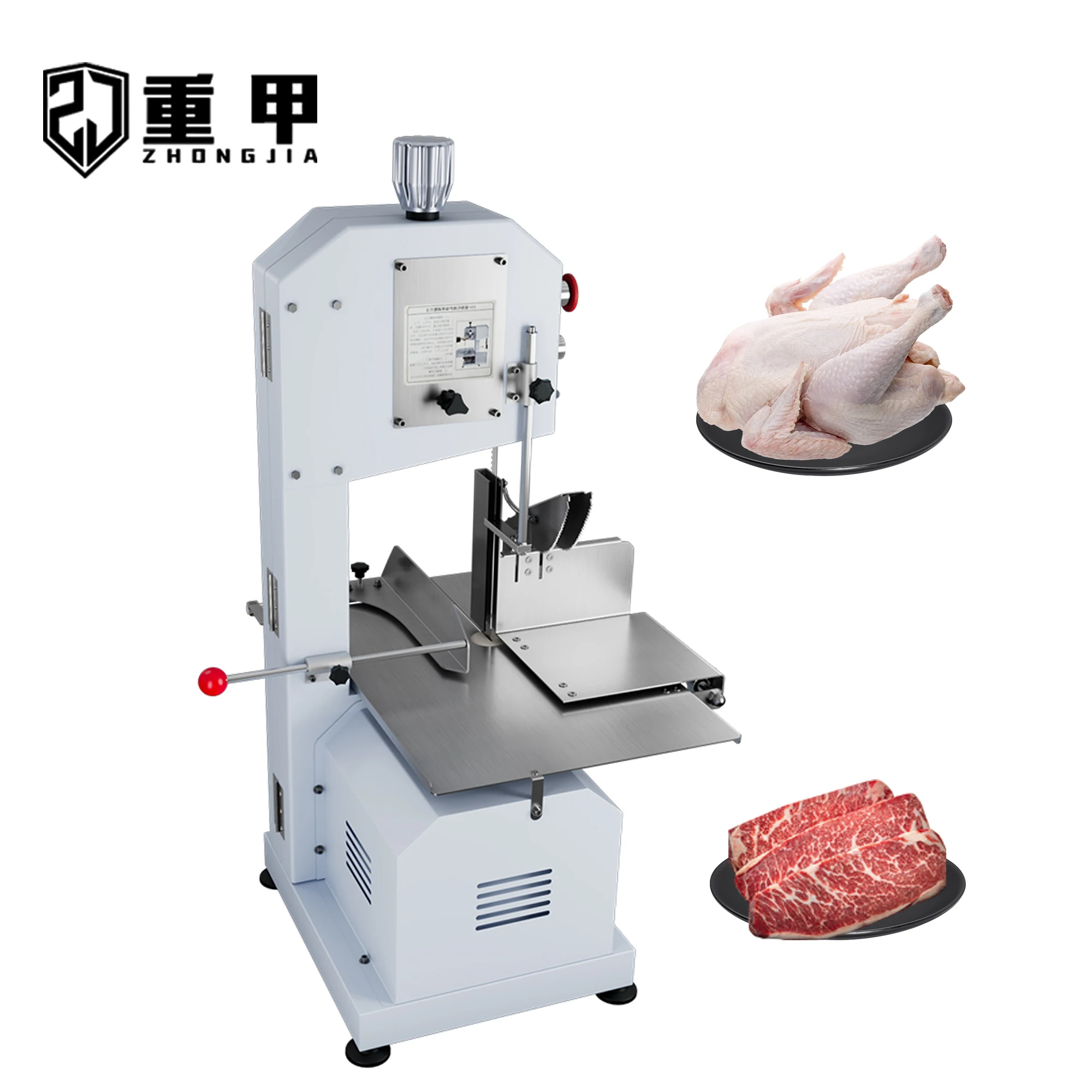 전문가용 테이블탑 정육 장비 자동 뼈 절단 톱 기계 (소고기 가공용 육류 가공 기계)