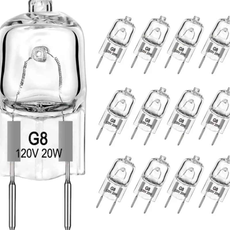 새로운 5/10/20PCS G8 120V 20W 35W 50W 크리스탈 램프 할로겐 전구 LED 램프 전구 에코 할로겐 전구 삽입 비즈