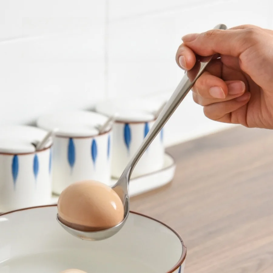 Stainless Steel Spoon Cutlery Set 5pcs/1pc Soup Spoon Rice LongHandle Tableware Set Kitchen Utensils