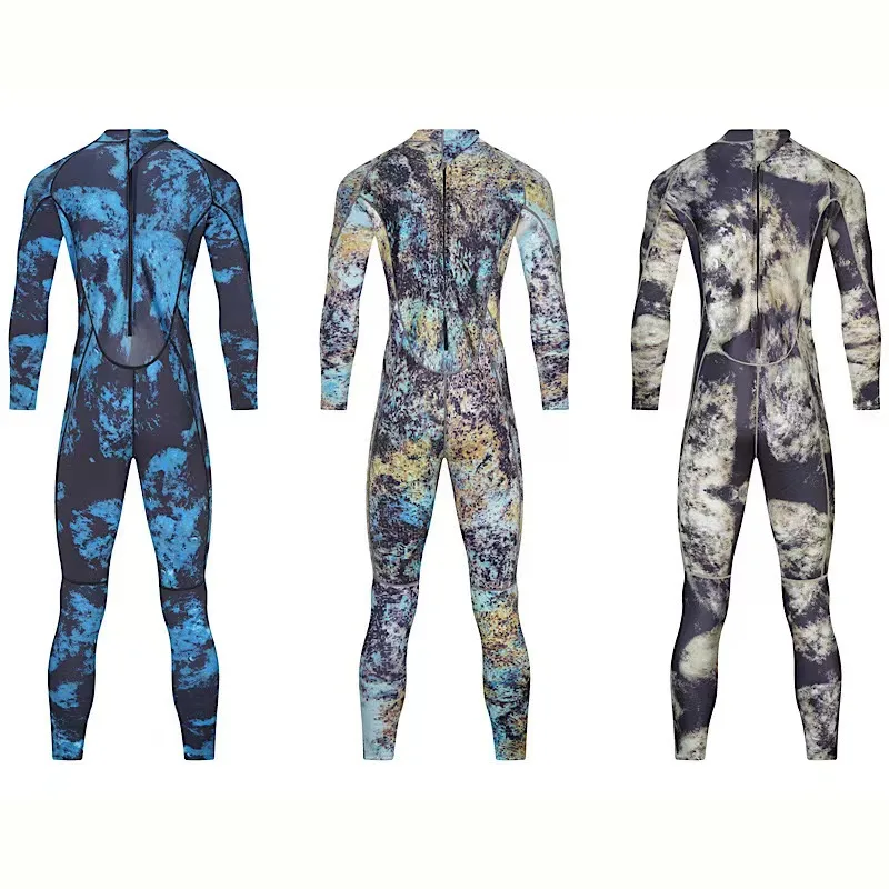 Men Camouflage Wetsuit 3mm Neoprene Surfing Scuba Diving Snorkeling Swimming Body Suit Wetsuit Surf Kitesurf Equipment 3XL diving suits