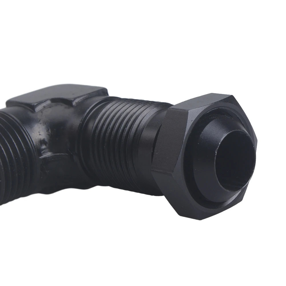 0 Degrees 90 Degrees AN6 AN8 AN10 Bulkhead Flare Fitting Union Adapter 6AN 8AN 10AN Fitting For Tab Rr Wirewall Aluminum Black bulkhead flare fitting adapter