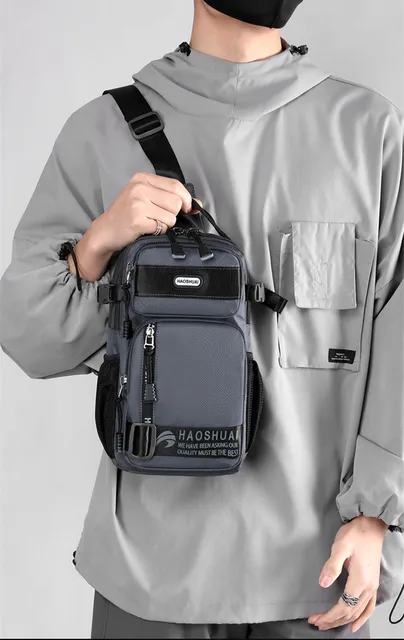 2025 Fashion Man Small Chest Bag Phone Pocket Cross Body