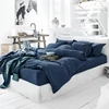 4PCS 100% Washed Linen Duvet Cover Set, Natural Flax Quilt Cover Sheet Pillowcase, Breatherable Ultra Soft Farmhouse Bedding Set 1