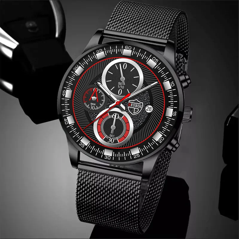 Luxury Fashion Men's Sport Watches Stainless Steel Quartz Calendar Luminous Clock Men Casual Leather Watch  Relojes de hombre digital kitchen cooking clock timer 12 key lcd sport clock 99 minute count down up magnetic white