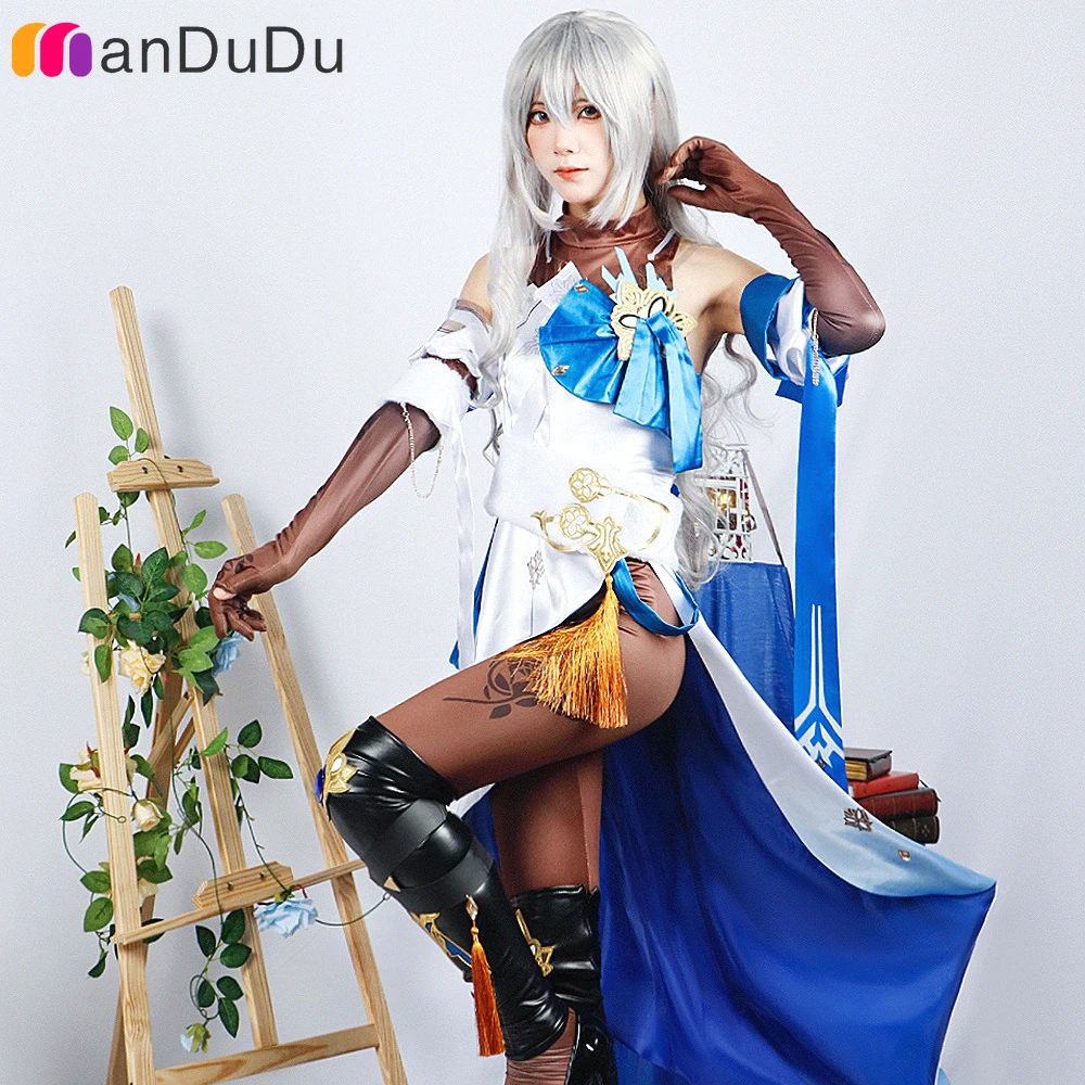 

Game Honkai Star Rail Bronya Rand Cosplay Costume Role Play Comic Con Dress Hallowmas Party Wigs Animation Prop