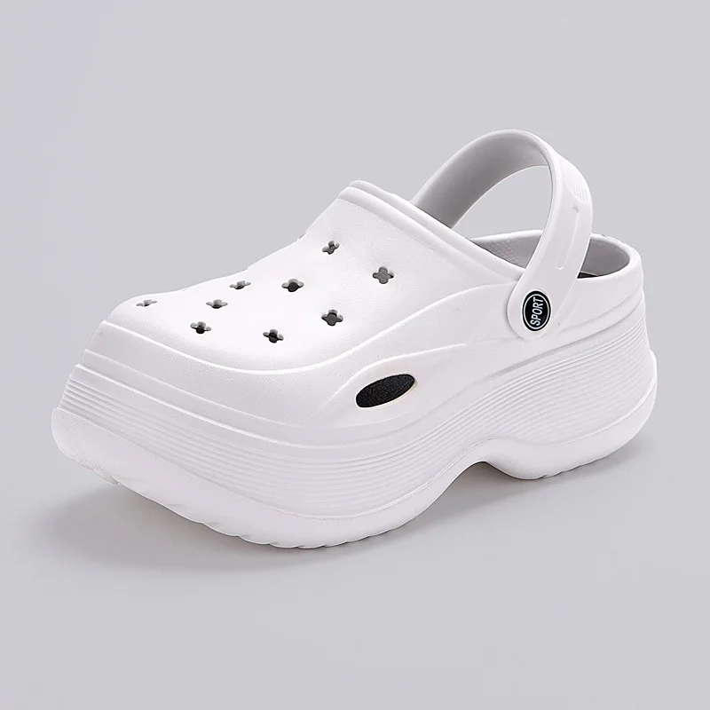 Chunky Platform Clogs Sandals for Women 2024 Summer Non-Slip Beach Slippers Woman Thick Bottom Eva Wedges Sandles Garden Shoes 6