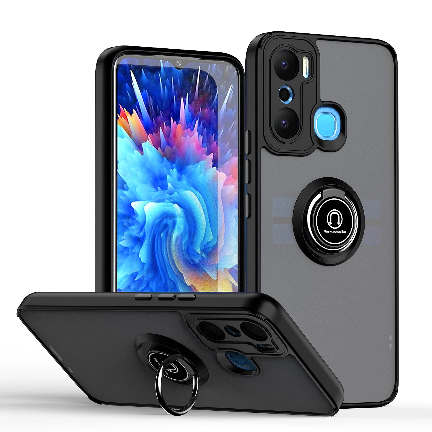 Custodia Con Staffa Di Rotazione 360 Per Infinix Hot 20 Play Custodia Magnetica Per Veicoli Infinix Hot 11S Nfc/Note 12 Pro Cellulare Funda