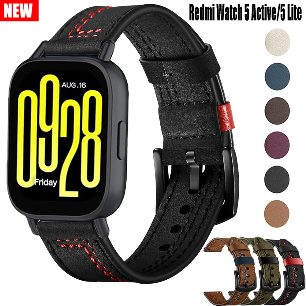 Elegant Leather Loop Strap - Premium Replacement Wristband 22mm Bracelet Accessory