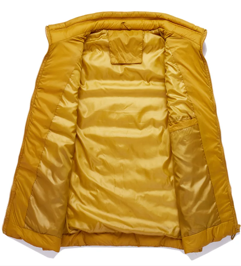 Höst Vinter Lättväst Herr Stativkrage Vindjacka Ärmlös jacka Herr Stor Storlek M-5XL 6XL Utomhus Casual Väst_voghion.com