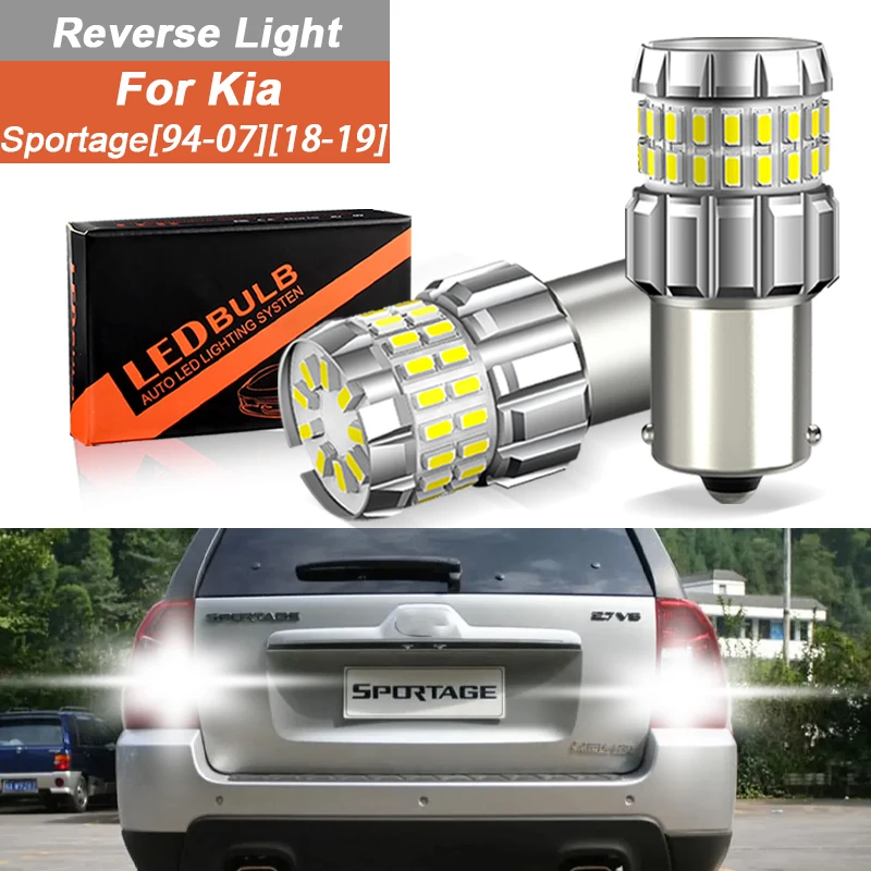 

2pcs Canbus LED Reversing light 1156 P21w Ba15s 60SMD 4040 For Kia Sportage 1994-2007 2018-2019 Signal Auto Lamp 12V accsesories