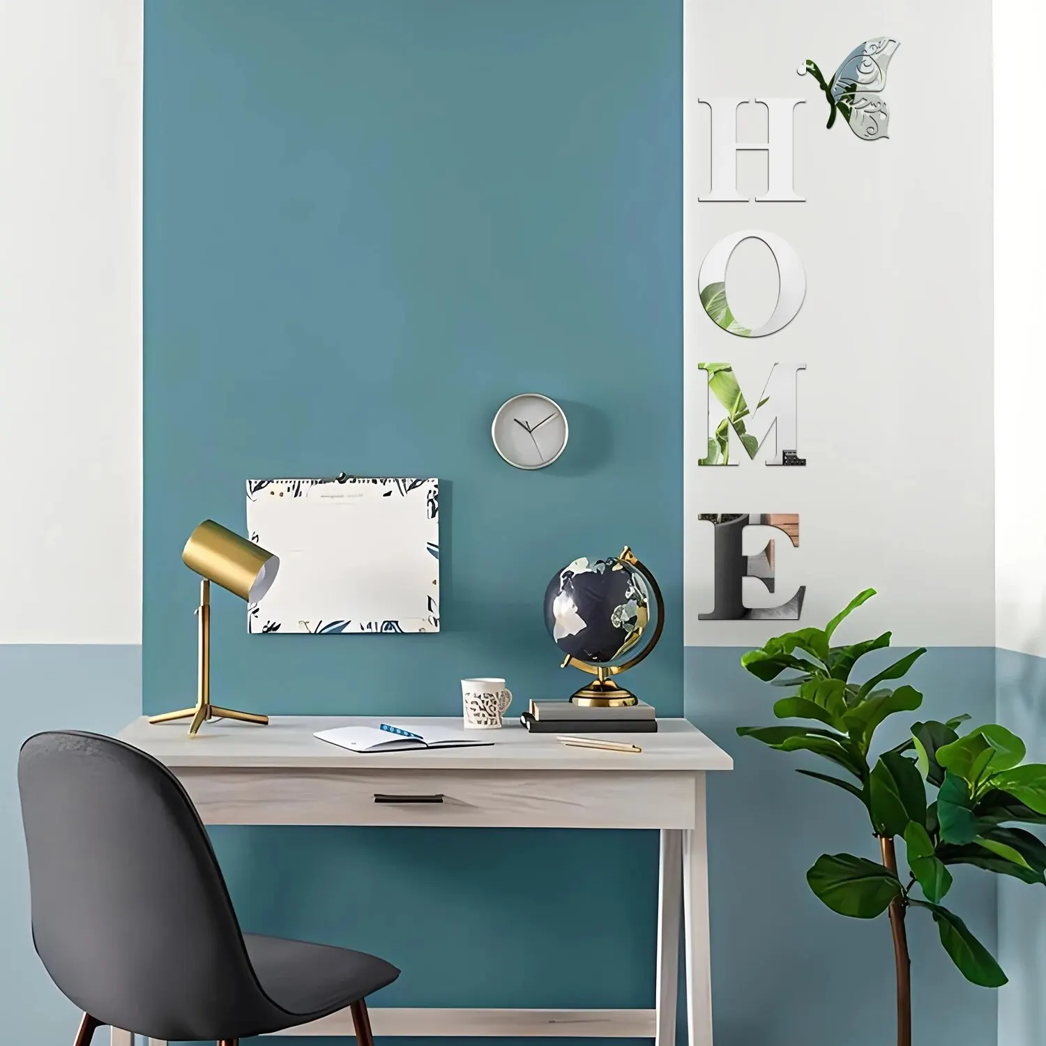 3D Mirror Wall Sticker Entrance Decoration Home Decoration