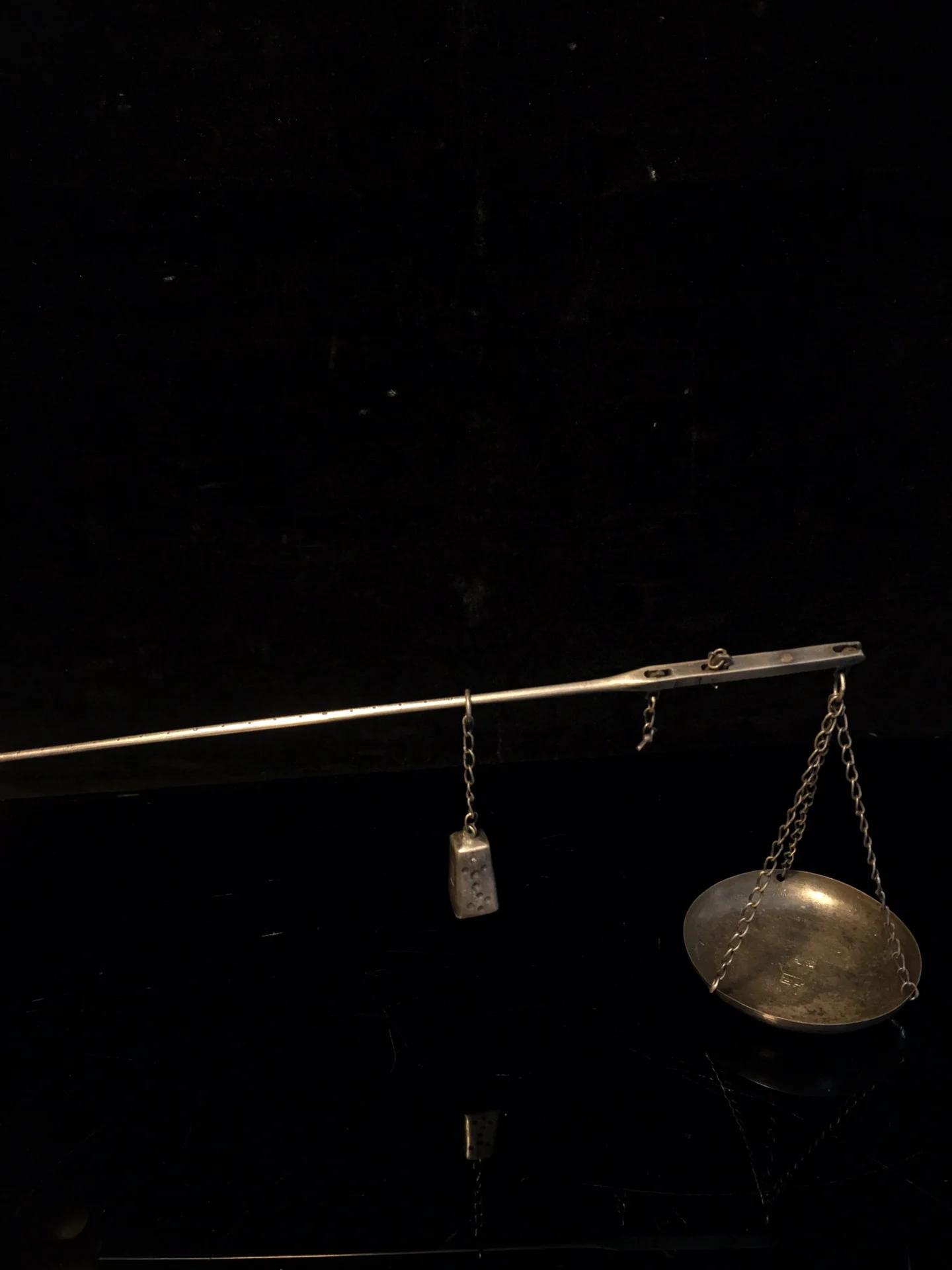 

8"Tibetan Temple Collection Old Sterling silver Jiuhe Zuyin scale Weights set measure weight office ornament Town house Exorcis