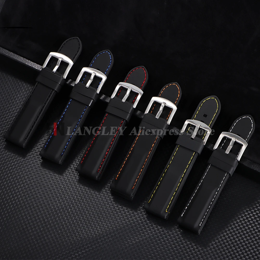 Versatile Waterproof Silicone Sport Watch Strap