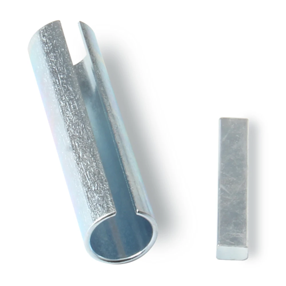 Crankshaft Camshaft Gear Crankshafts & Parts Shaft Adapter Pulley Bore Reducer Sleeve Bushing Sheave Key Car Accessories Silver 5/8" x 3/4" x 3"