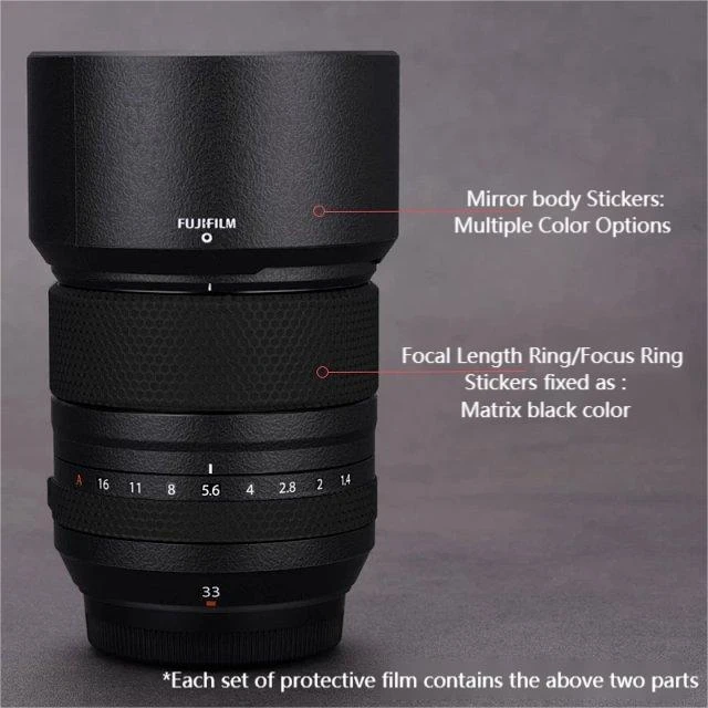 Description Picture 3 of itemFor Fujifilm XF 33mm F1.4 R LM Decal Skin Vinyl Wrap Film Camera Lens Body Protective Sticker Protector Coat