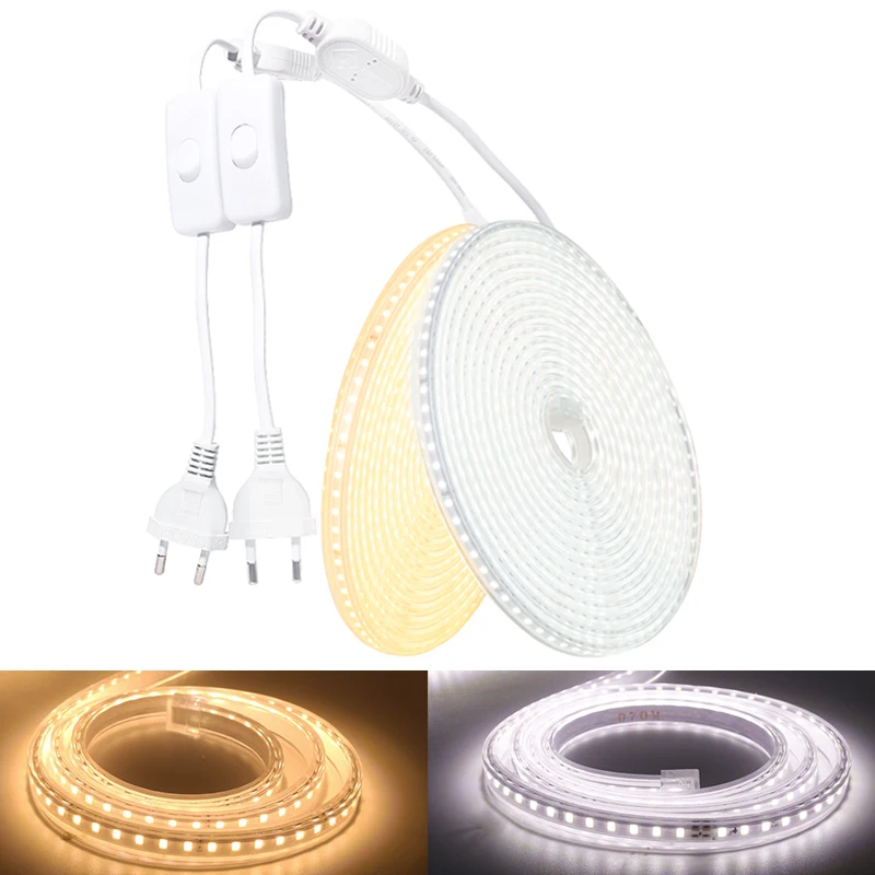 LEDStripLight220VSMD5050WaterproofledLight60LEDsmFlexible