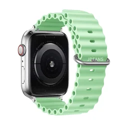 Silicone Ocean Band for Apple Watch - Premium iWatch Strap Bracelet (08 pistachio)