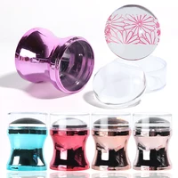 Jelly Silicone Nail Stamper Scraper Set Mirror Manicure Accessories For Nails Stamping Plates Gel Polish Transfer Tools BE1033-1 1