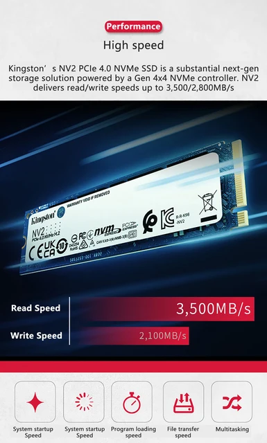 KINGSTON Nv2 Nvme M2 Ssd 2tb 未使用 KINGSTON Nv2 Nvme M2 Ssd