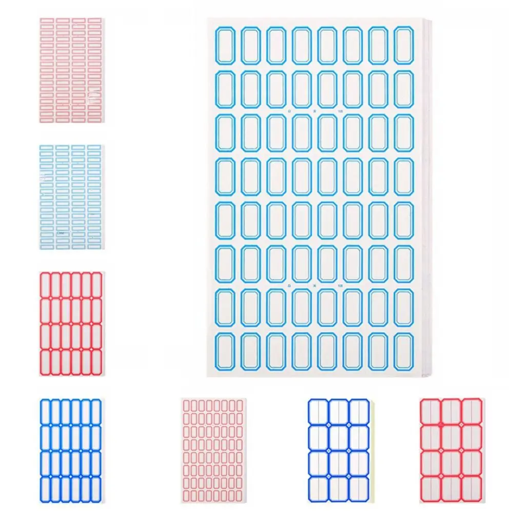 

50 Sheets/bag Price Paper Handwritten Price Stickers Handwritten Blank Self-adhesive Label Stickers Blue/red Classified