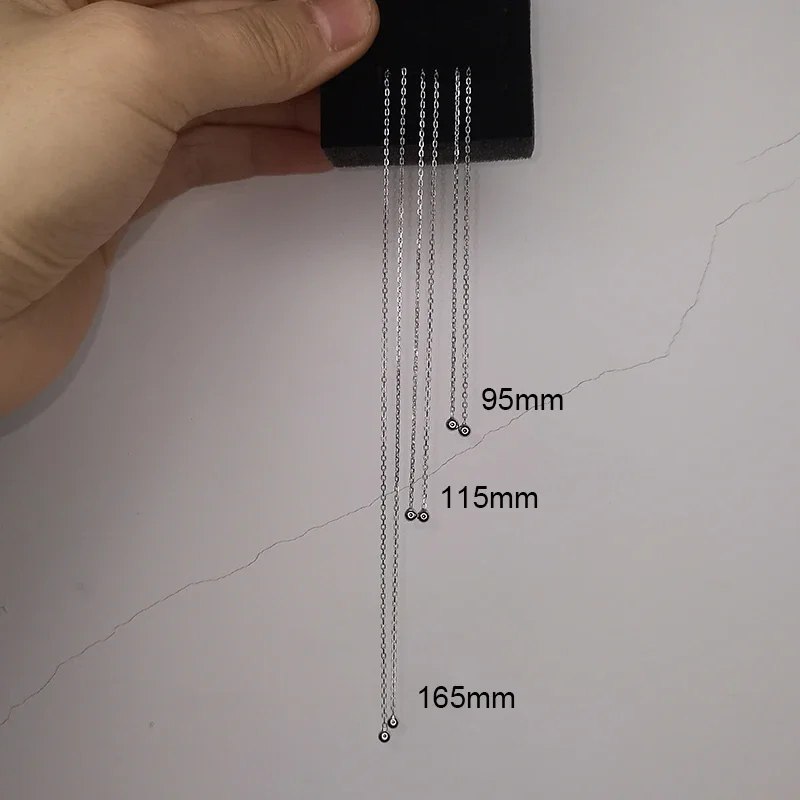 925 Sterling Silver Dangle Drop Earrings For Women Fine Jewelry Glossy Bead Long Tassel Chain Pendientes silver earrings silver dangle earrings womens earrings