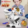 Remote Control Dinosaur Toys For Kids, 2.4GHz Robot Walking Dinosaur Toys,  Transmit Soft Bullet Children's Dinosaur  Model Toy 1