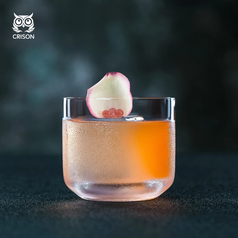 DWF02 Crison Old Fashioned glsss/whisky glass/cocotail glass Lead free crystal cup 300ML Bar bartender utensils