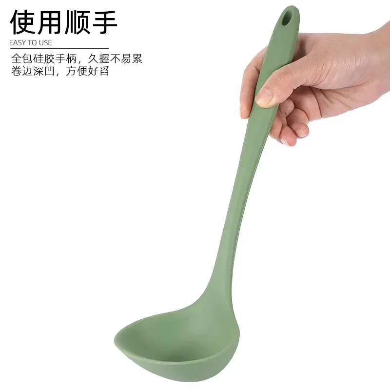 Silicone kitchenware Soup spoon spatula slotted spoon Non-stick cookware Food grade kitchen items kitchen utensils