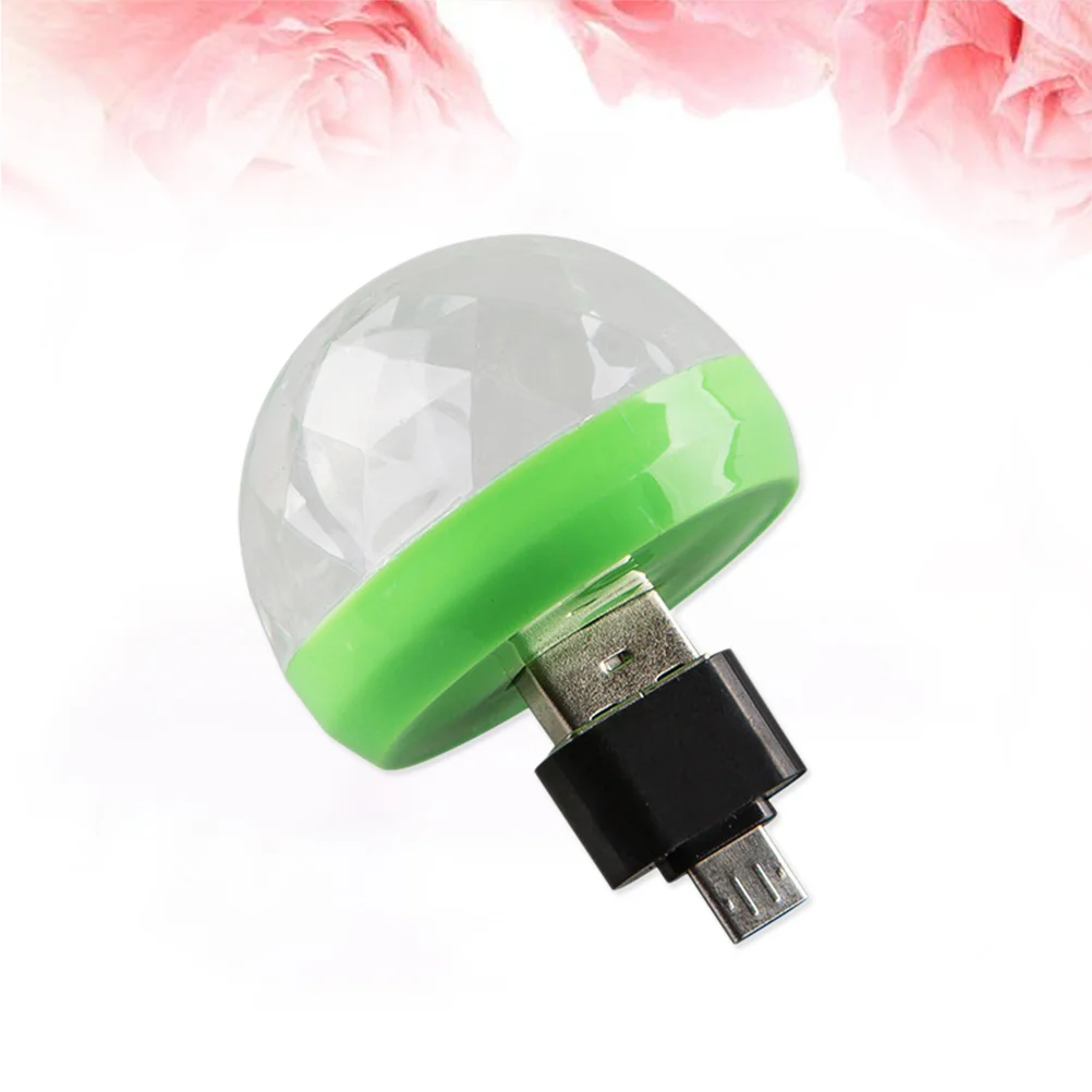 

USB мини-фонари для дискотеки, портативное освещение, светодиодный сценический шар с питанием от USB, освещение для диджея, освещение для караоке, рождественское домашнее освещение, фонарь (желтый)
