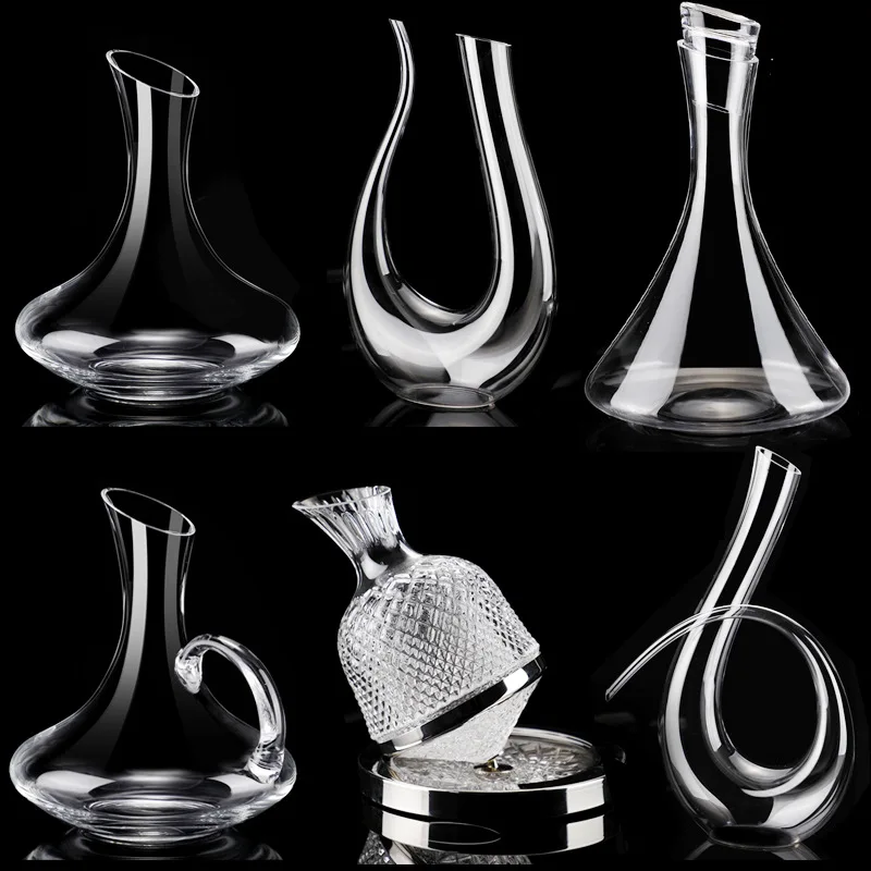 Wine Decanter Crystal Glass Wine Dispenser Wine Shaker Flagon Creative Styling Barware Decanter Set Wine Separator Wine Bottles