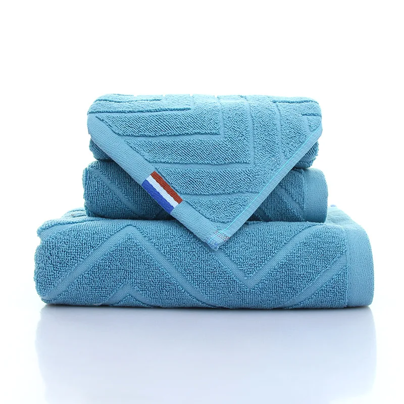 100 Cotton Plain ThreePiece Set HighEnd FiveStar Hotel Set Adult