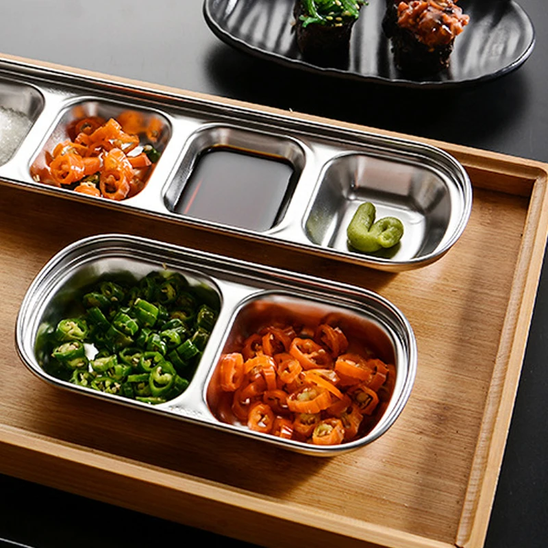 5 Piatti Termici In Acciaio Inox Divisi Con Coperchio – Contenitori Bento Box A Scomparti Per Pasti E Snack (27,9 X 22,1 Cm)