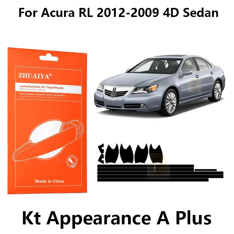 

Защита для края двери ZHUAIYA, защитная пленка для ручки двери, ТПУ PPF для Acura RL 2012-2009 4D, автомобильные аксессуары для седана