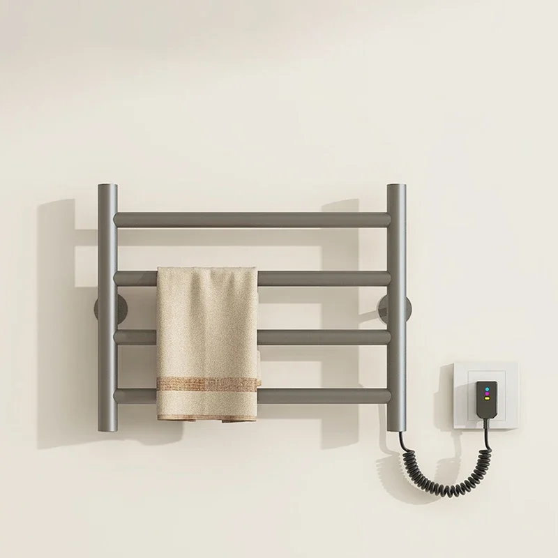 

Mifuny Smart Electric Towel Rack Gray Hotel Towel Clothes Warmer Stainles Steel Bathroom Towel Storage Rack Bathroom Accessories