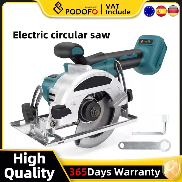 Makita – scies circulaires électriques sans balais, outil de coupe sans fil de 5 pouces, outils portatifs pour le travail du bois, batterie 18V 1