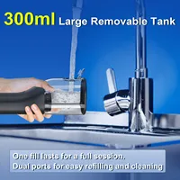 เครื่องทำความสะอาดช่องปากไร้สาย Dr.Yadent YD06 WaterFlosser ความจุ 300 มล. แบบพกพา ชาร์จเร็วด้วย USB-C หัวฉีดน้ำ 7 แบบ 4 โหมด กันน้ำระดับ IPX7 3