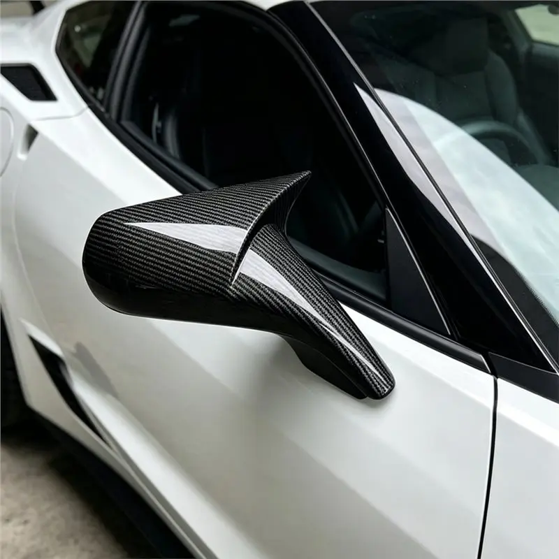 코르벳 C7 ZR1 Z06 2014-2019용 백미러 커버 트림, 외부 도어 사이드 미러 캡 트림