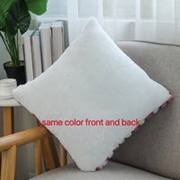 Pack of 2 artificial fur plush luxurious decorative throw pillow cover, for sofa, living room, and car interior（no pillowcore） ﻿ 2