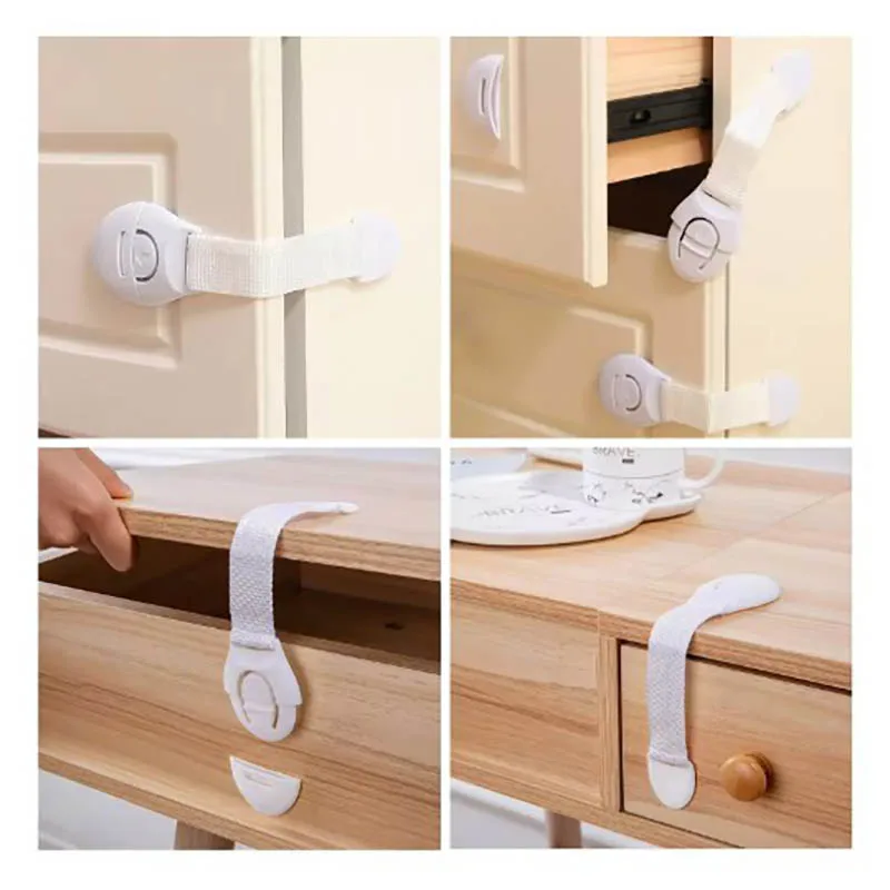 Child Safety Cabinet Lock 10PCS Baby Security Protection Drawer Door Cabinet Plastic