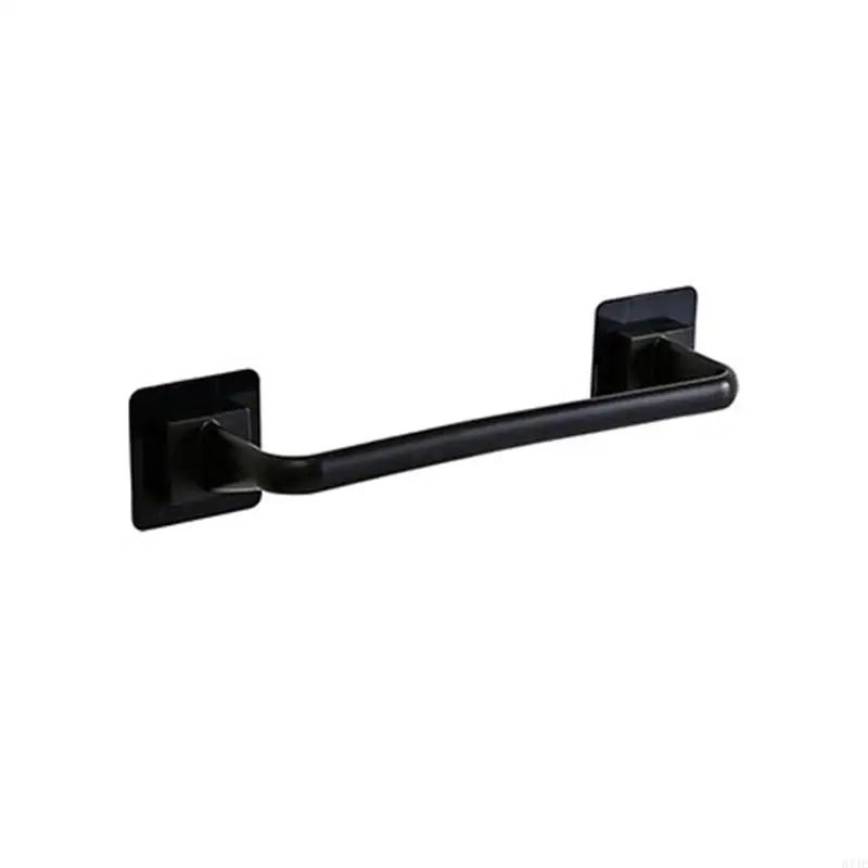 Multifunction Wall Mount Towel Rack Single Bra Adhesive Pot Lid Holder Non-Drilling Kitchen Bathroom Hanging Shelf 203F