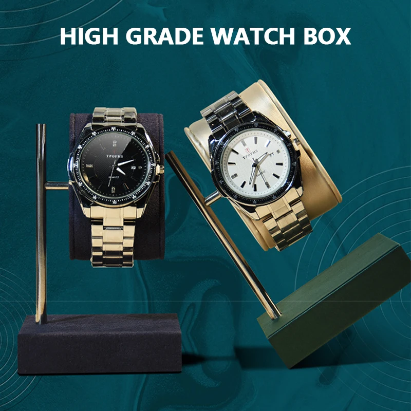 Watch Storage Commercial Display Shooting Props Show Rotating Metal Bracket Office Desk Watches Bracket Stand Customizable watch display stand