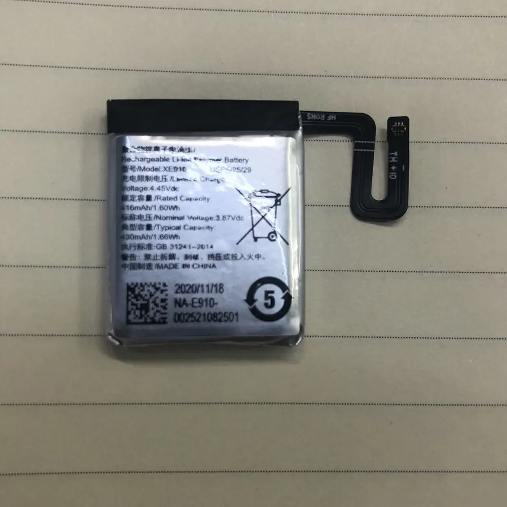 

2020 3.8v 416mah XE910 Batteries For XE910 Watch Magic Smart watch Battery