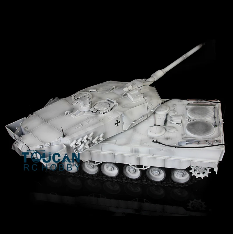 1/16 HENG LONG 7.0 Barrel Recoil Metal German Leopard2A6 RC Tank 3889 TH17626-SMT4 5
