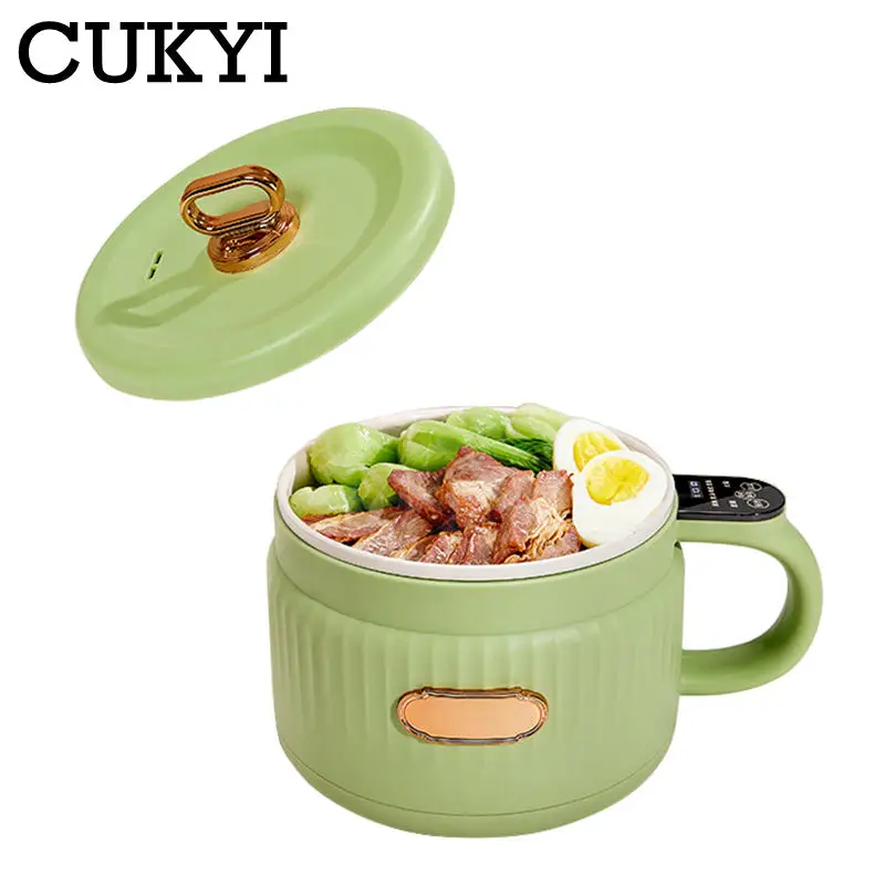 1.6L Multicooker Noodles Boiling Pot Intelligent Touch panel Ceramic Glaze Coating Rice Cooking Machine Soup Stew Pan 110V 220V