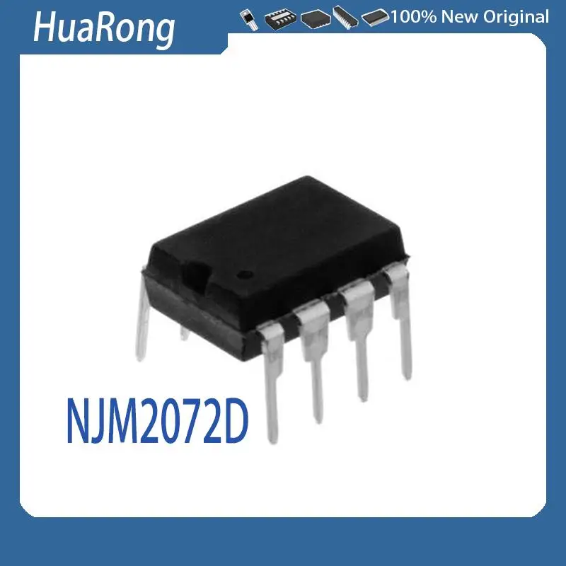 

Новые NJM2072 NJM2072D JRC2072 DIP8 10 шт.