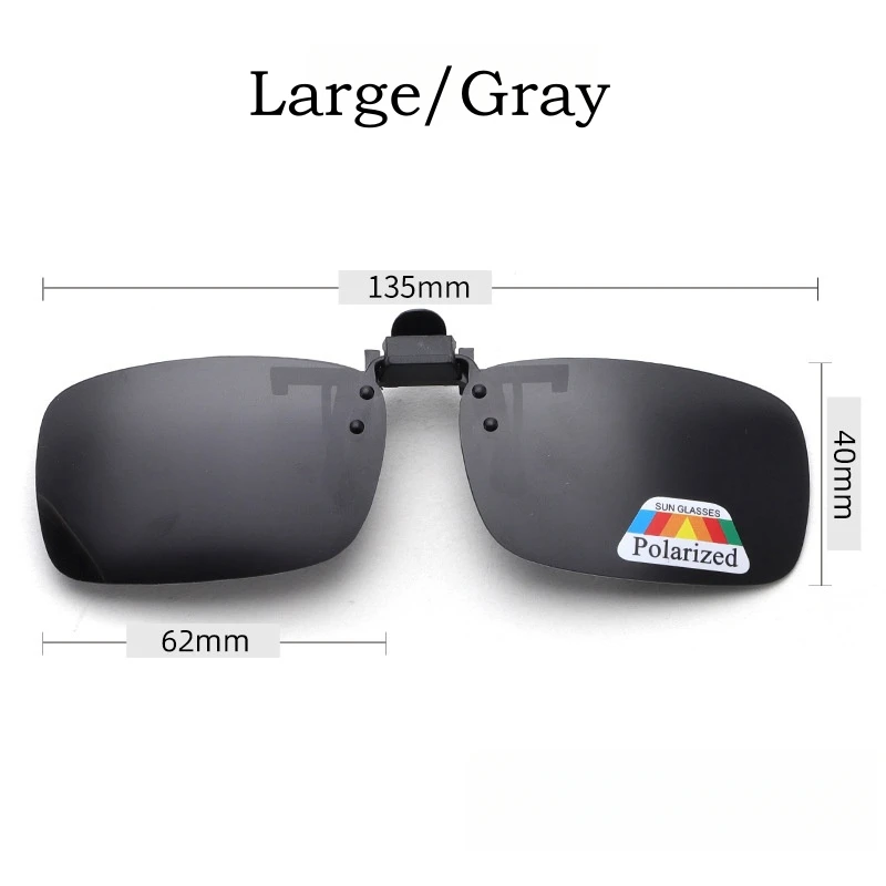 YIMARUILI Trendy Reversible Prescription Glasses Polarized Clip Driving Travel UV400 Portable Sunglasses Night Vision Sunglasses