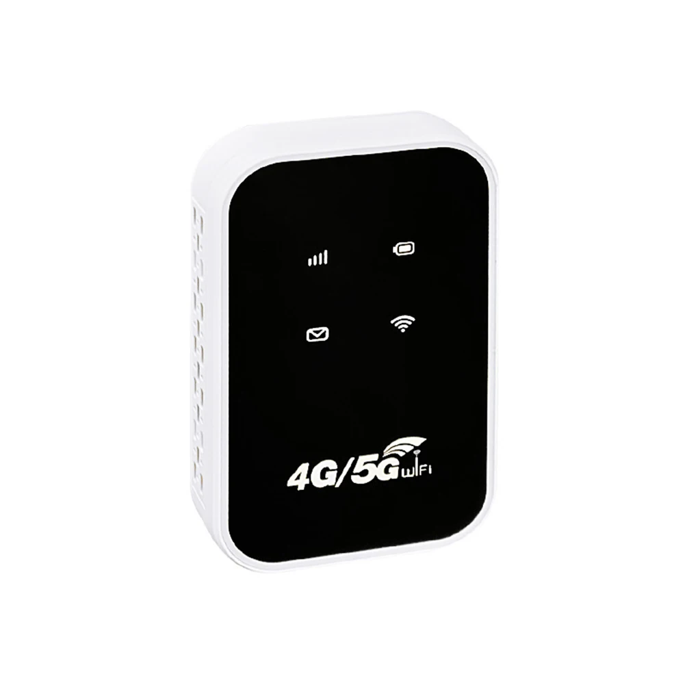 경량 휴대용 4G 모바일 와이파이 라우터 빠른 인터넷 접속 ABS 소재로 제작된 컴팩트 사이즈로 여행, 사무실, 가정용으로 적합